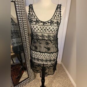 Crochet tank dress/ cover up